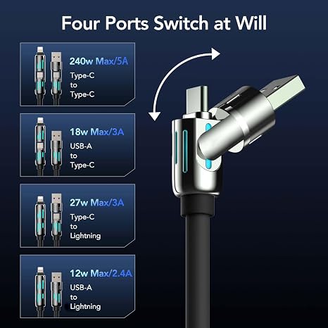 4 in 1 charging cable